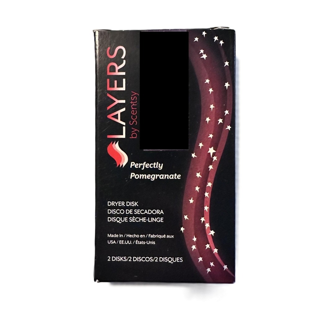 Scentsy Layers Perfectly Pomegranate Dryer Disks 2 Pack Retired Scent